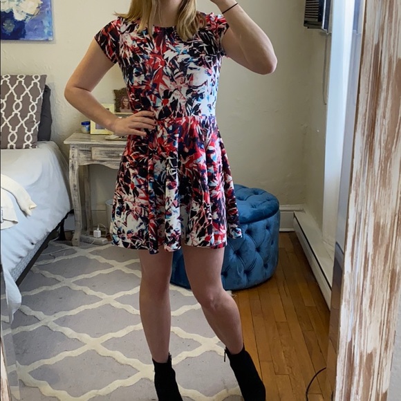 Parker Pink & Blue Dress - Picture 1 of 8